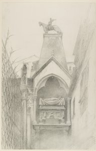 Study of the Tomb of Can Grande della Scala at Verona by John Ruskin